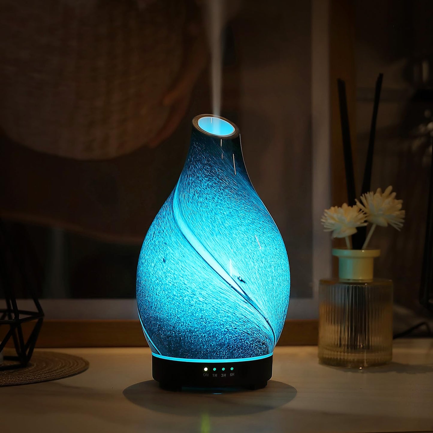 INRORANS Star River Aromatherapy Diffuser 160ml | Ultrasonic Diffuser, 7-Color LED Night Light, Auto Shut-Off