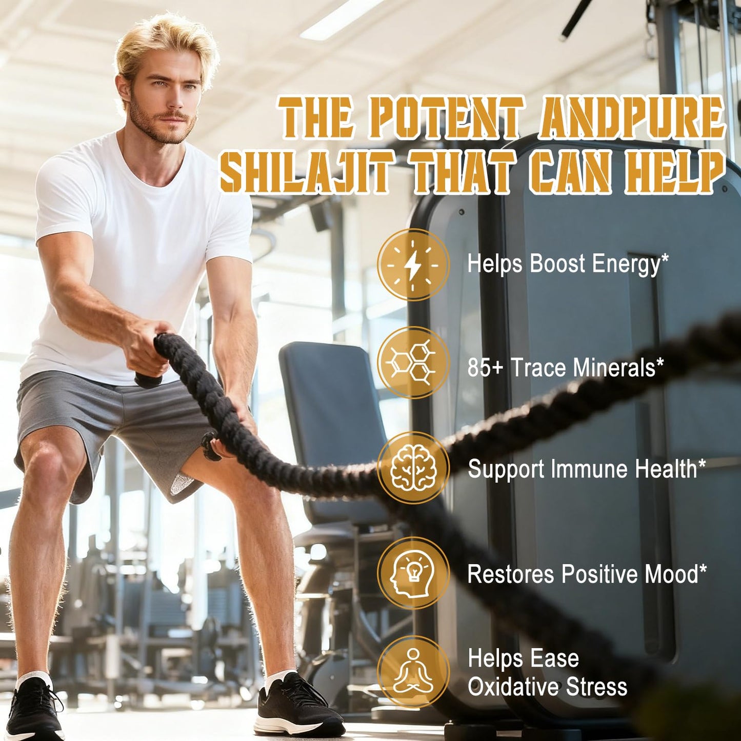 J-PRQ Himalayan Shilajit Gummies with Ashwagandha | 60 Gummies