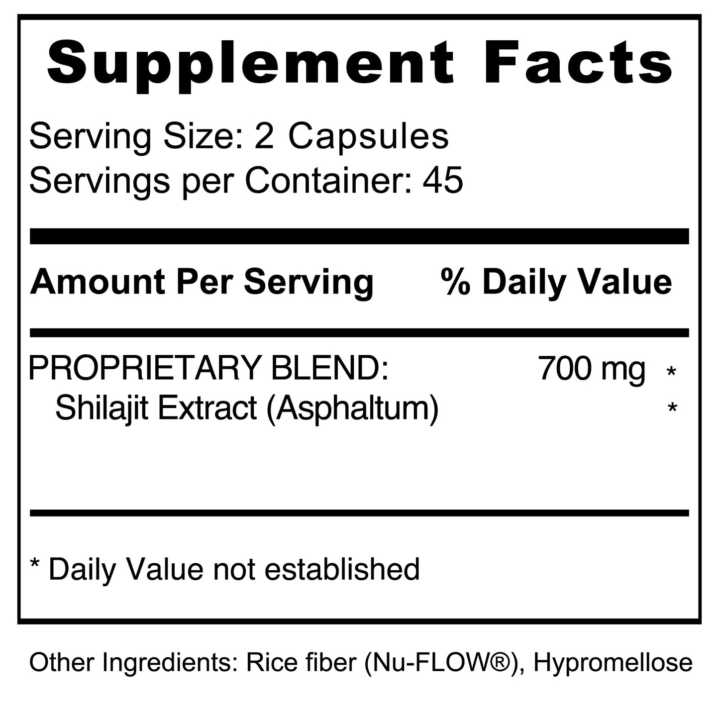 Jiva Botanicals Shilajit Capsules 700 mg – Fulvic Acid, 90 Vegan Caps