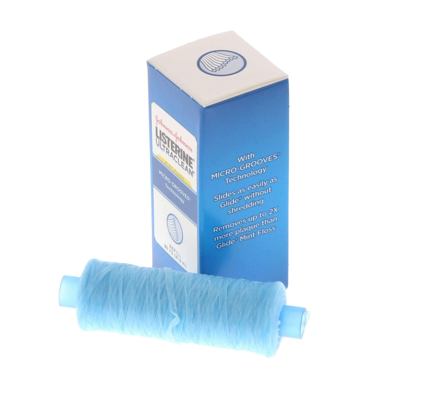 JJO Listerine Ultra Clean Floss 90 yd Spool – No Dispenser | Mint