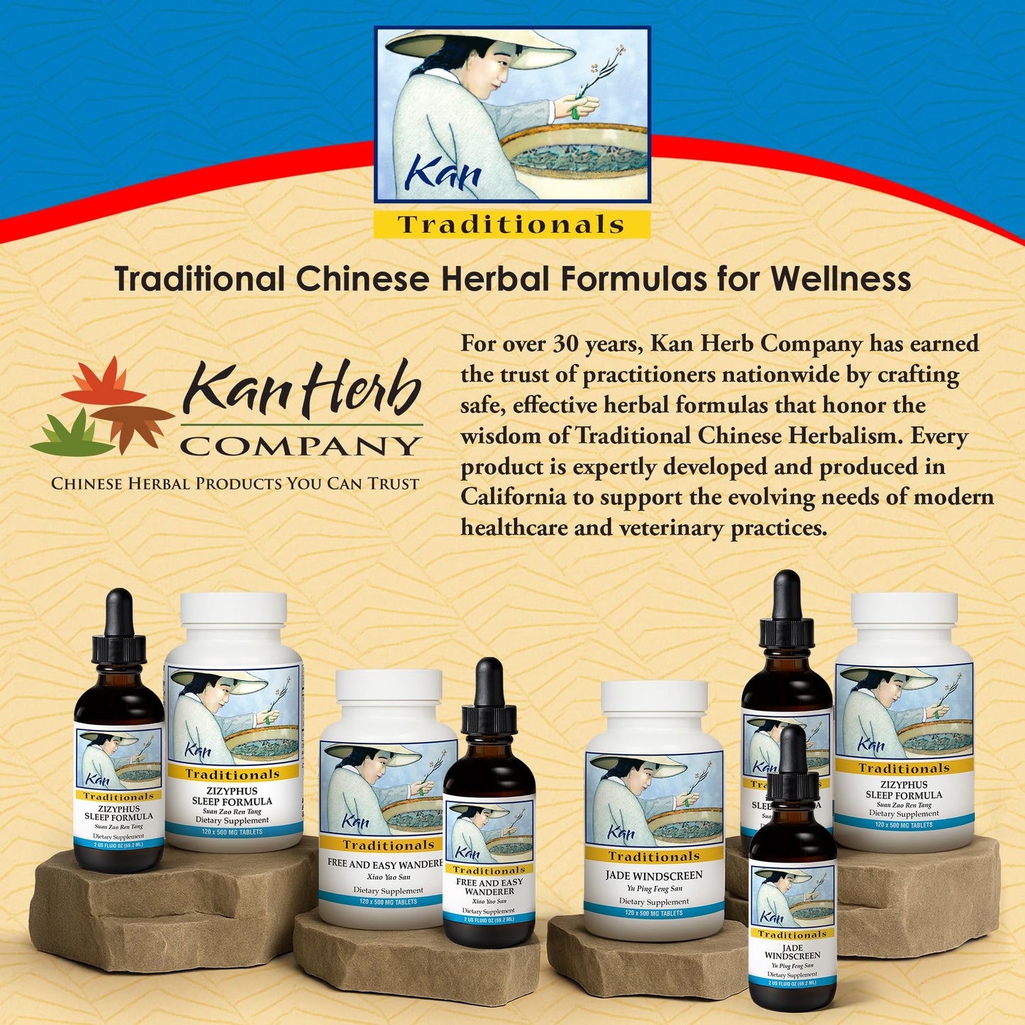 Kan Herbs Zizyphus Sleep Formula – Nighttime Balance & Relaxation | 120 Tablets
