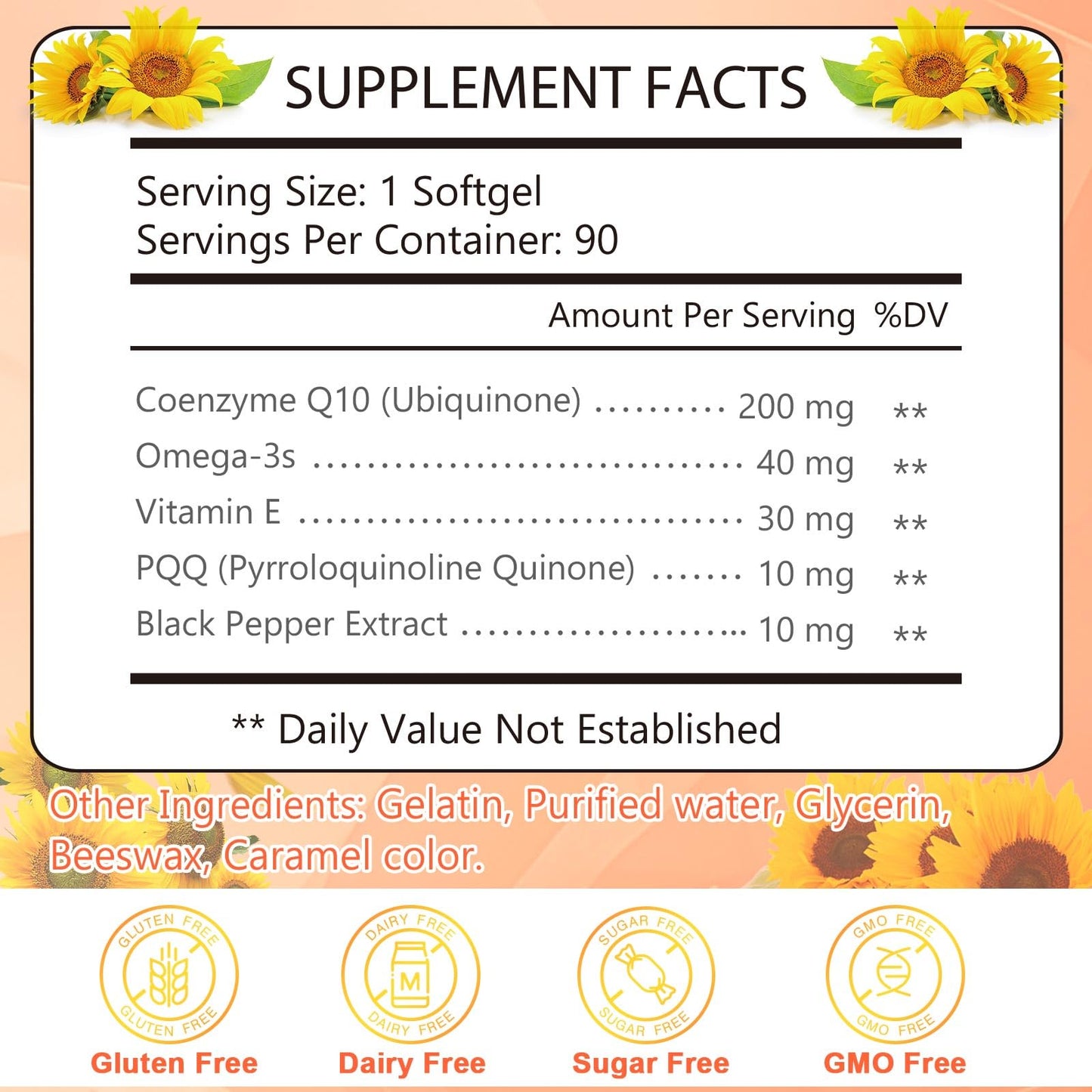 KFG CoQ10 200mg Softgels - Heart, Brain & Immune Support | Gluten Free