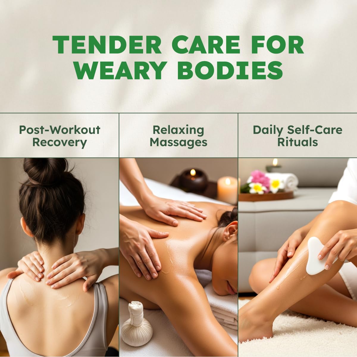 KUKKA Sore Massage Oil – Non-Greasy, 6.76 Fl Oz for Sore Muscles & Massage Therapy