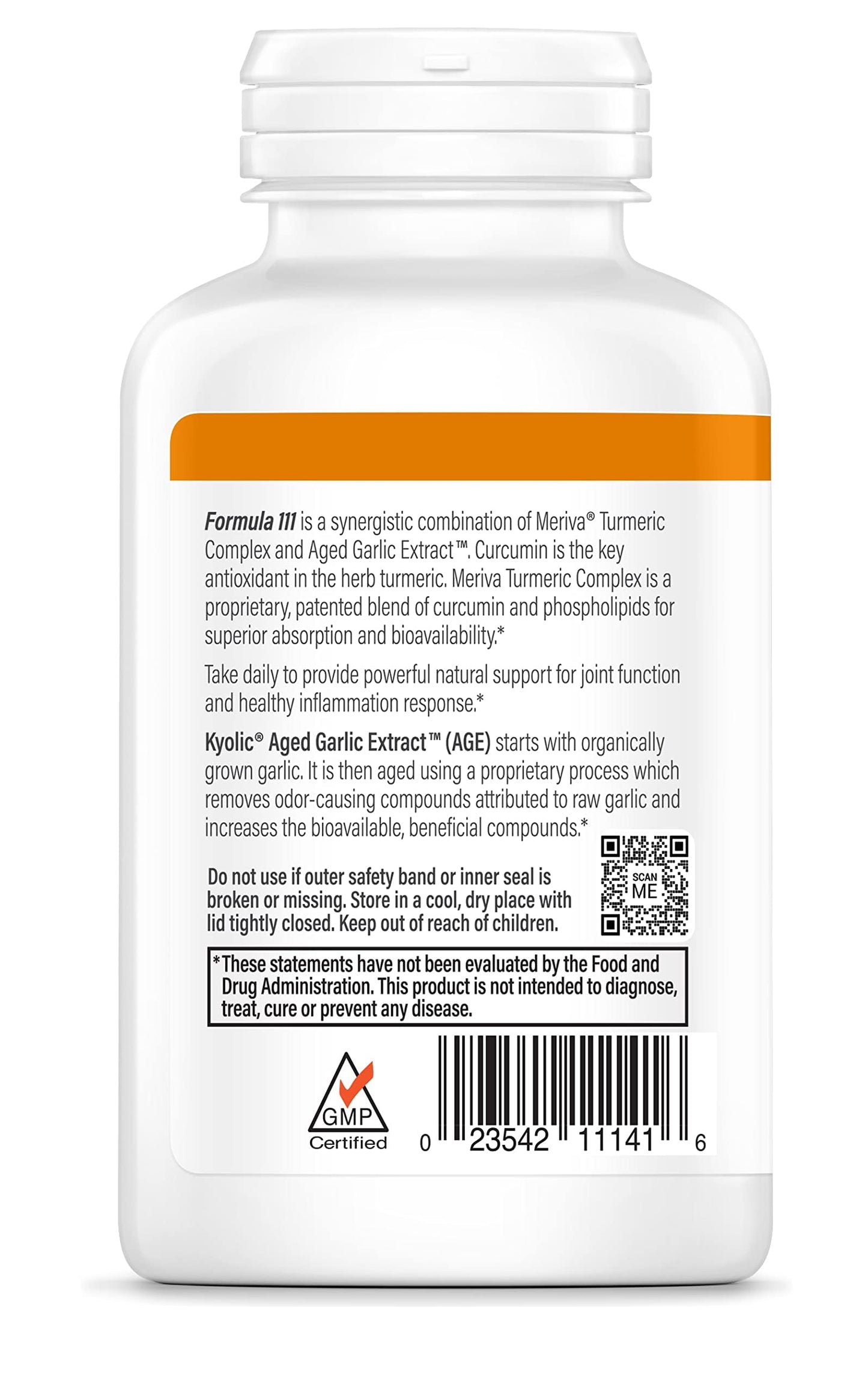 Kyolic Aged Garlic Extract Formula 111 – Health Support with Curcumin & Meriva Turmeric