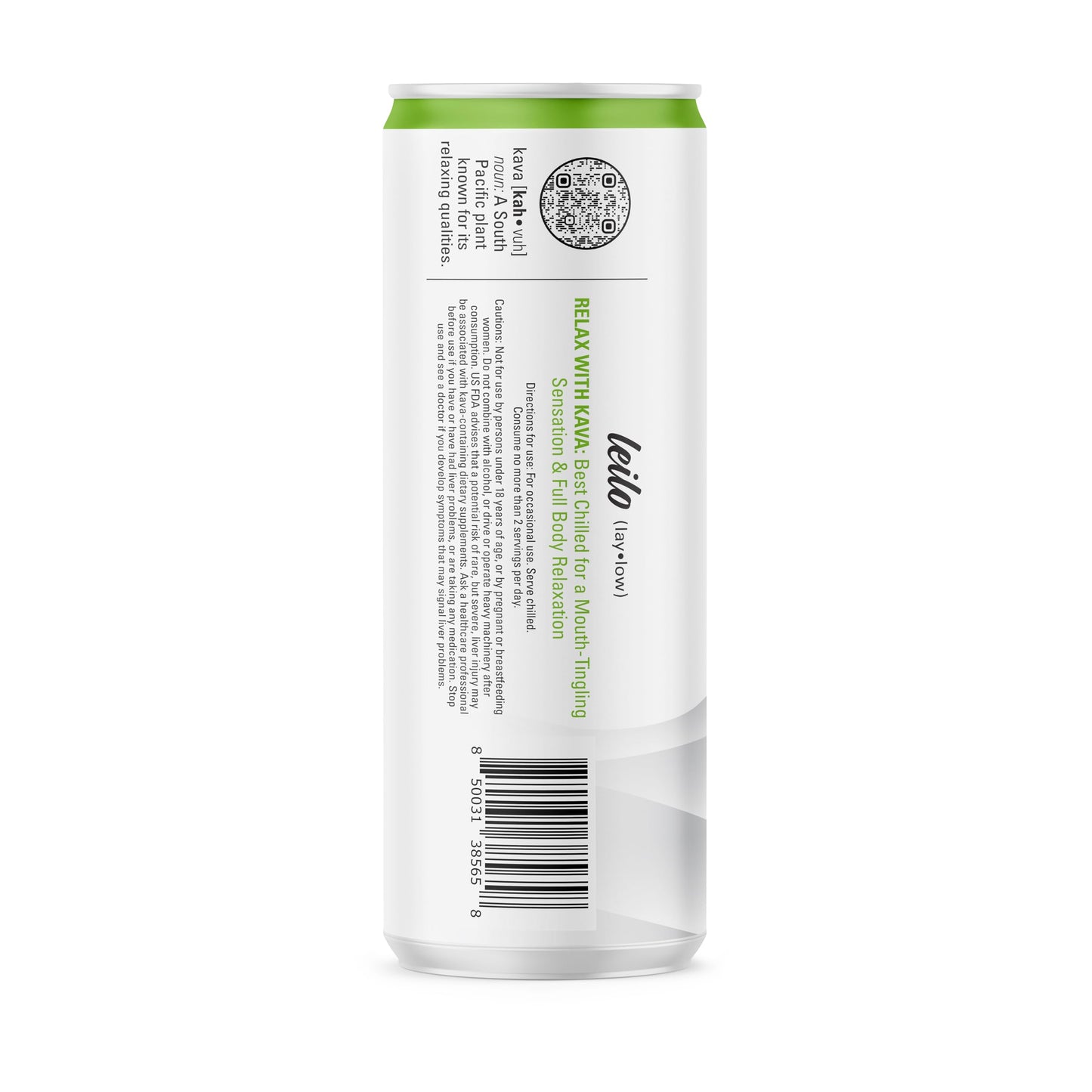 LEILO Kava Lime Margarita Mocktail – Sugar-Free, Non-Alcoholic 12-Pack (12 fl oz Cans)