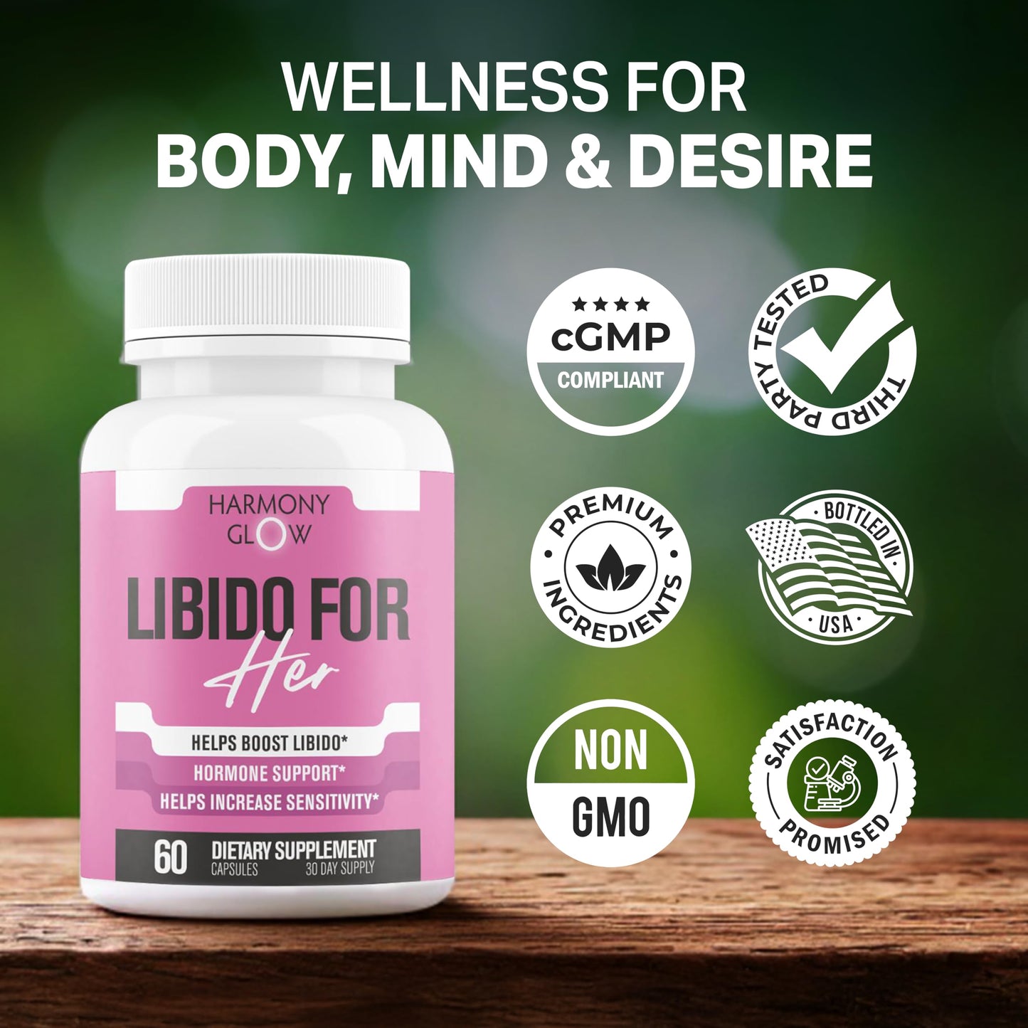 Libido for HER - Libido Booster for Women | 60 Capsules | 3rd Party Tested