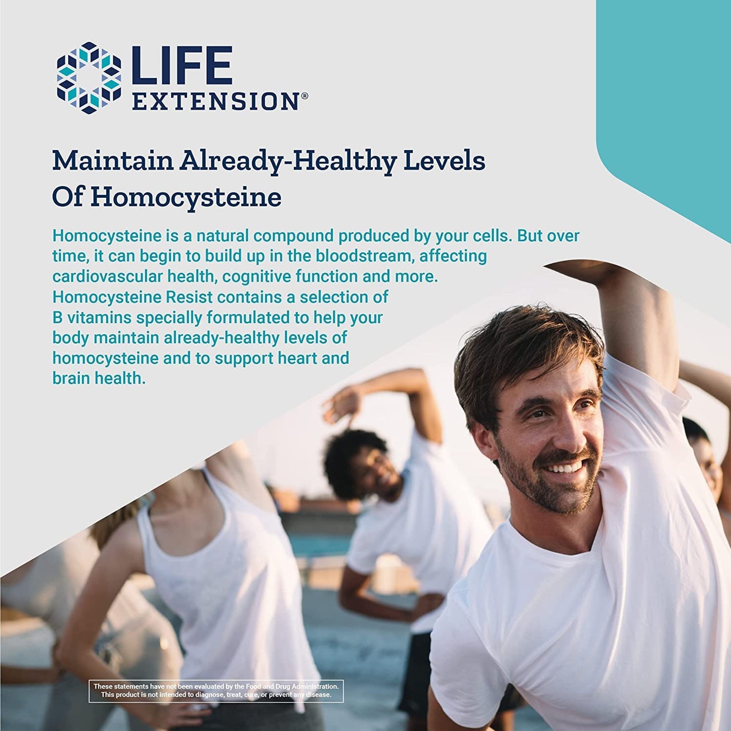 Life Extension Homocysteine Resist – 60 Vegetarian Capsules (Pack of 2) | Once-Daily B Vitamins + Folate, Gluten-Free