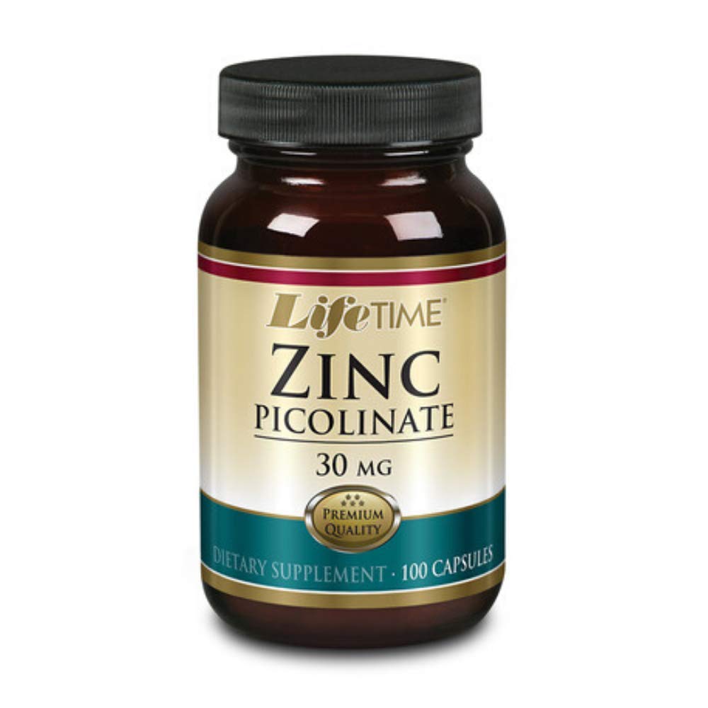 LIFETIME Zinc Picolinate 30 mg – Capsule (Glass Bottle) 100 Count