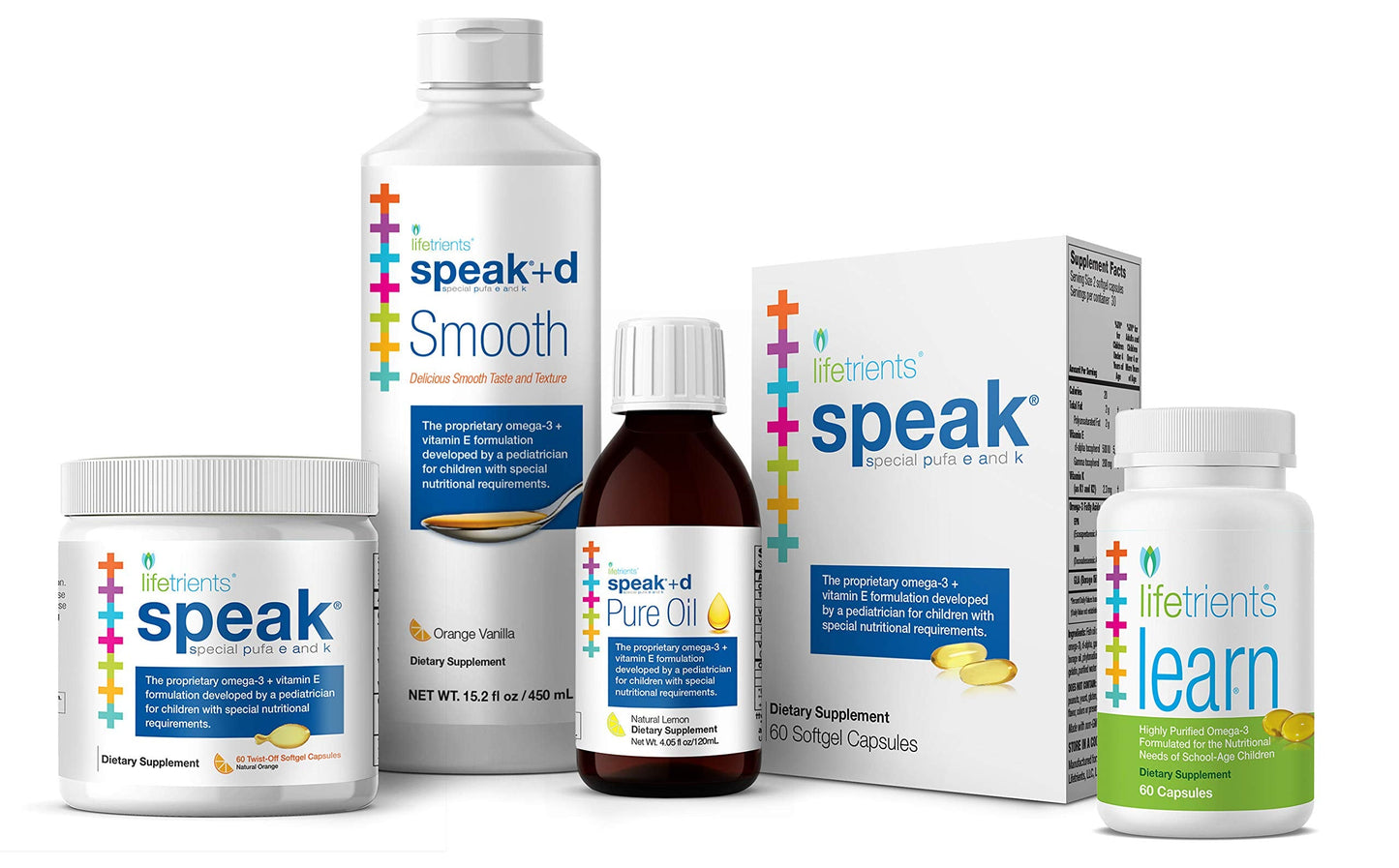 Lifetrients Speak+D Smooth Orange Vanilla – 15.2 oz | Pediatrician-Formulated Support for Children with Special Nutritional Needs