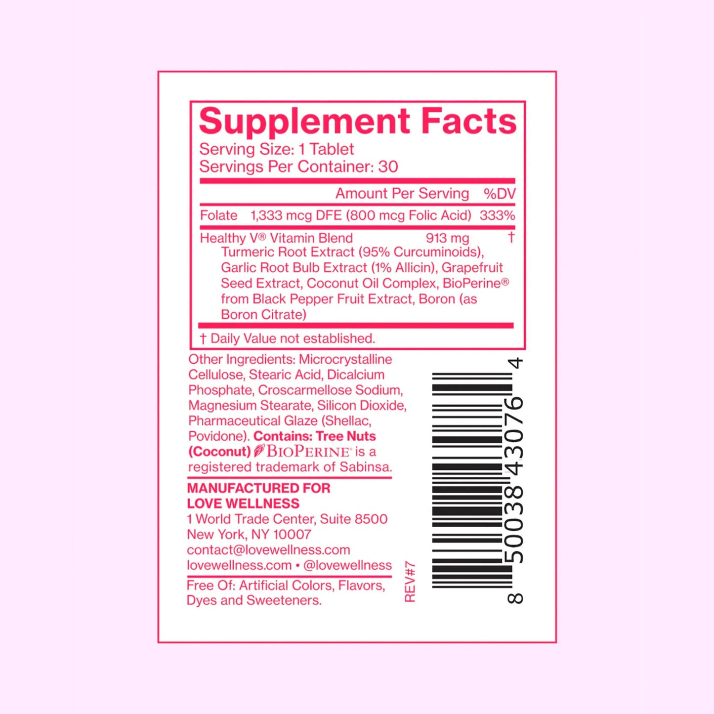 Love Wellness Good Girl Probiotics & Healthy V Vitamin | Women's Wellness Duo