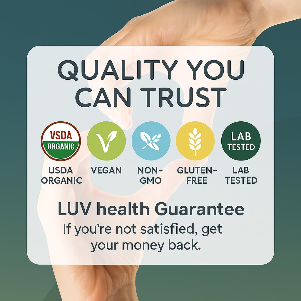 LUV Health Zen Drops 3Pack – Stress & Anxiety Support (Mag Glycinate, D3, L-Theanine) | Keto, Vegan, USA Made