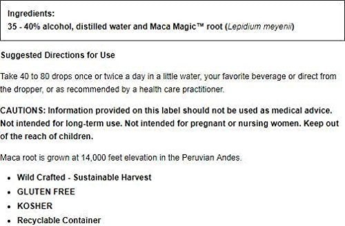 Maca Magic Express Energy Liquid Extract 4oz – Organic Peruvian Maca (Black Red Purple Yellow)