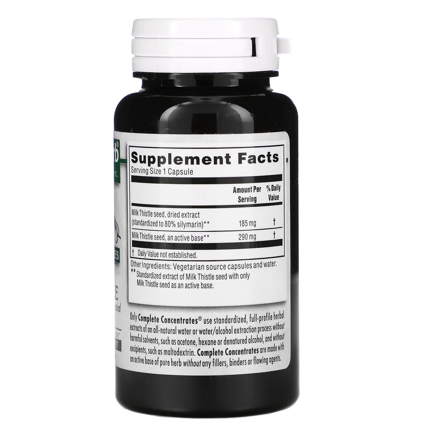 Complete Concentrates Milk Thistle 90 Vegetarian Capsules | Kroeger Herb Co