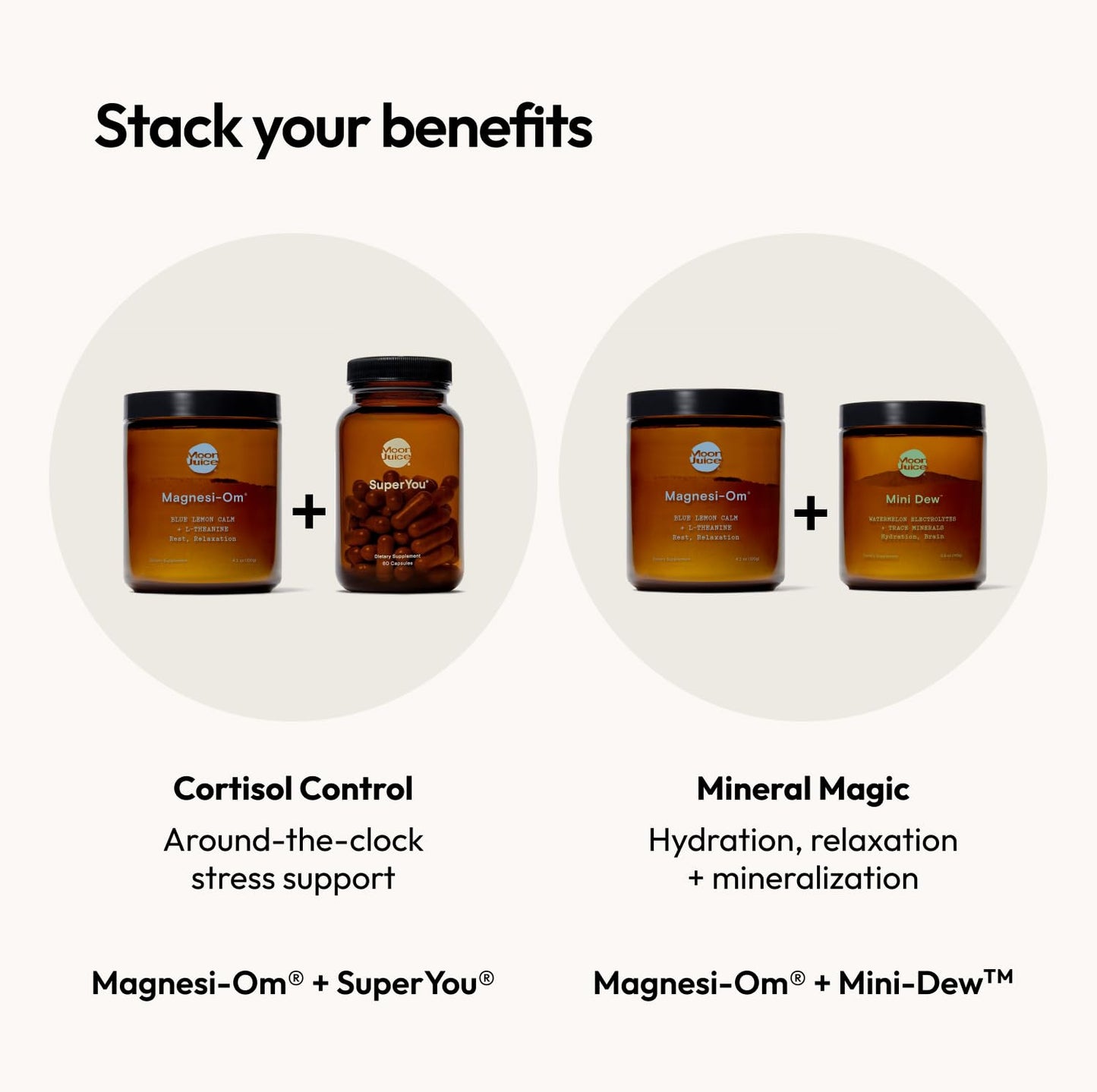 Moon Juice Magnesi-om Blue Lemon Jar – Big Mag 7.7 oz (55 Servings)