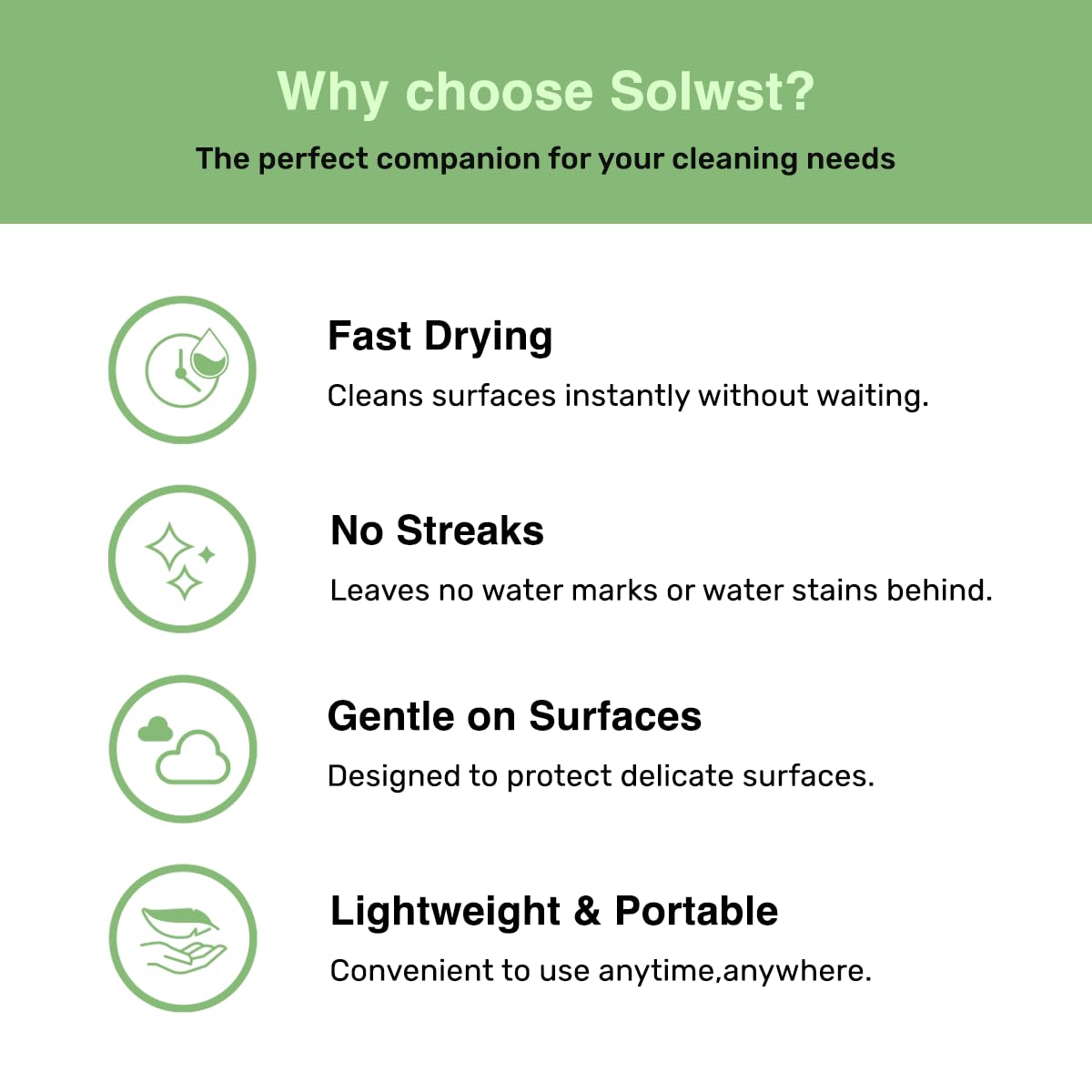 SOLWST Optix Lens Cleaning Wipes - 100 Pre-Moistened, Individually Wrapped for Eyeglasses, Lenses & Screens