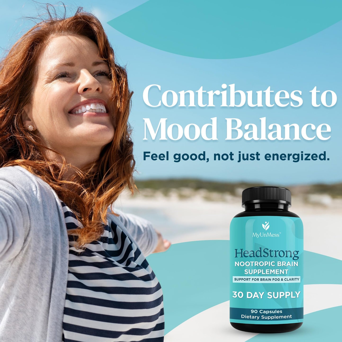 MyUnMess Brain & Cognitive Blend for Women – Clarity & Focus | Perimenopause Support | 90 Capsules