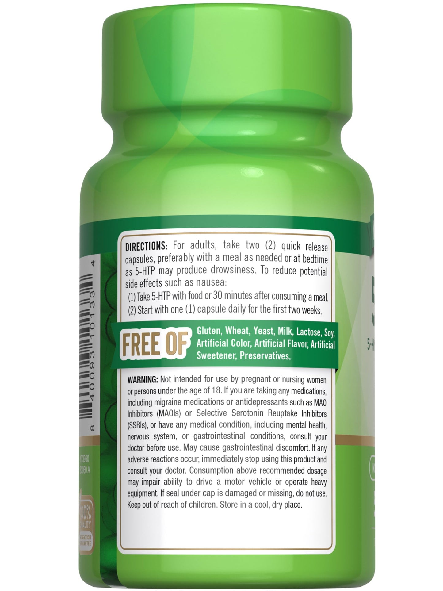 Nature's Truth 5HTP 200mg Capsules | 50 Count | 5-Hydroxytryptophan | Non-GMO & Gluten Free