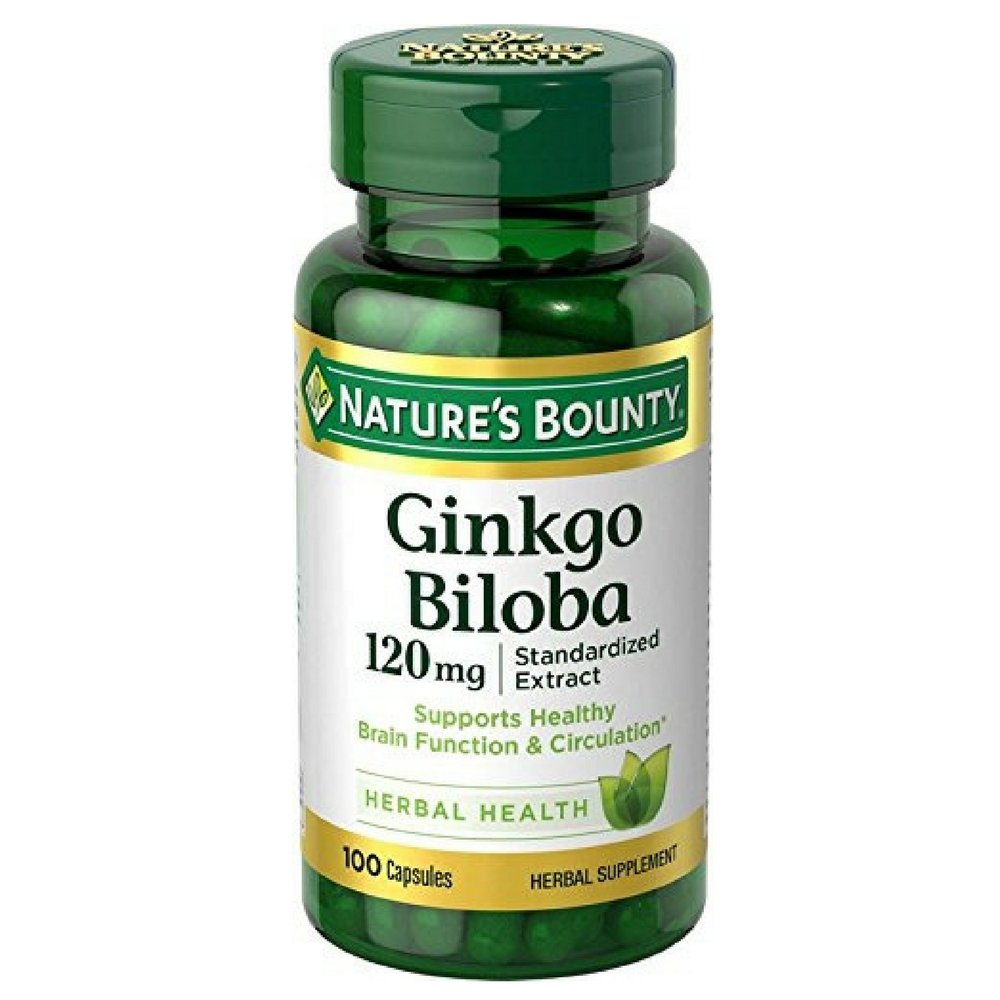 Nature's Bounty Ginkgo Biloba 120mg, 400 Capsules (Pack of 4)
