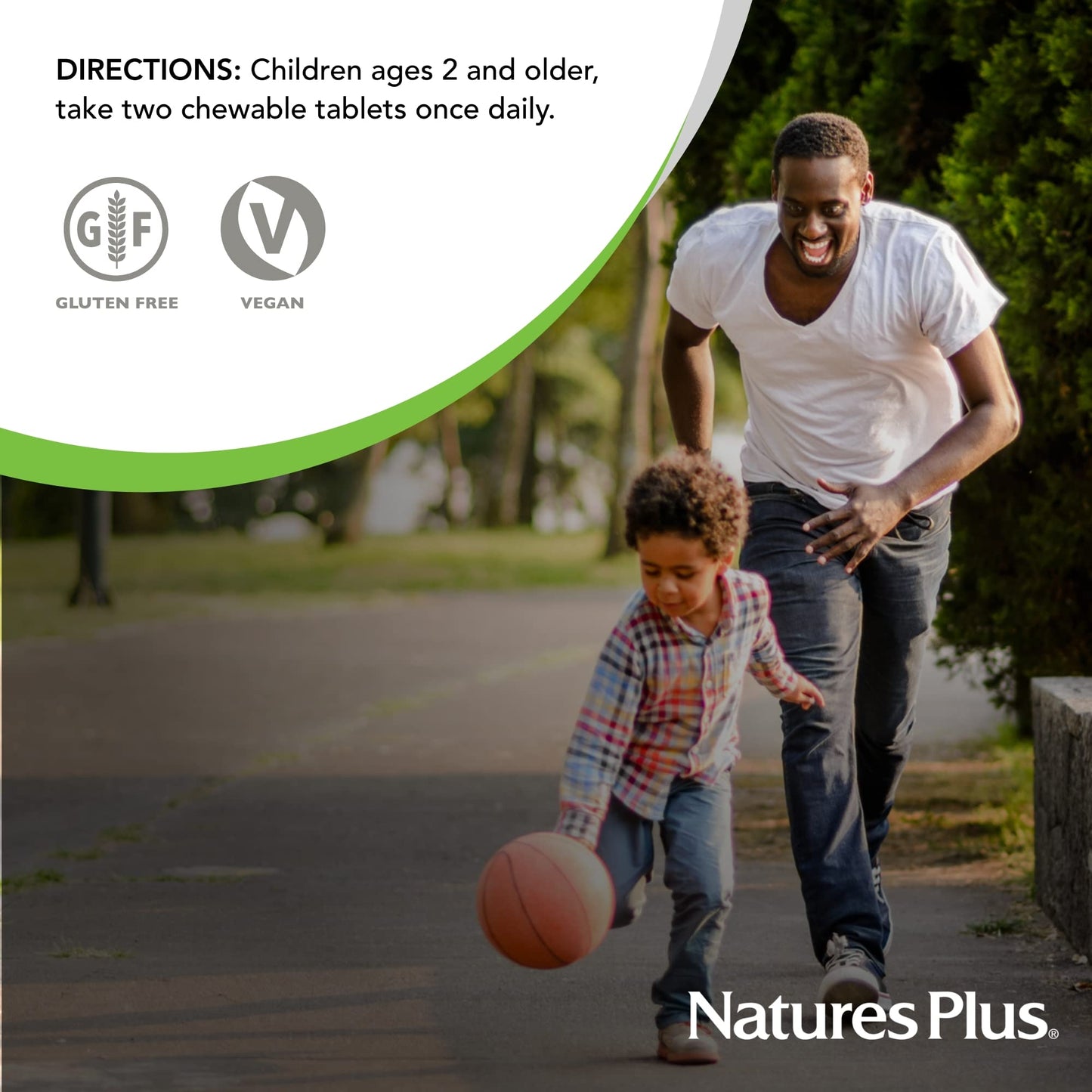 Natures Plus Animal Parade Children's Multivitamin - Watermelon, 180 Animal-Shaped Chewables (90 Servings) | Vegan & Gluten Free