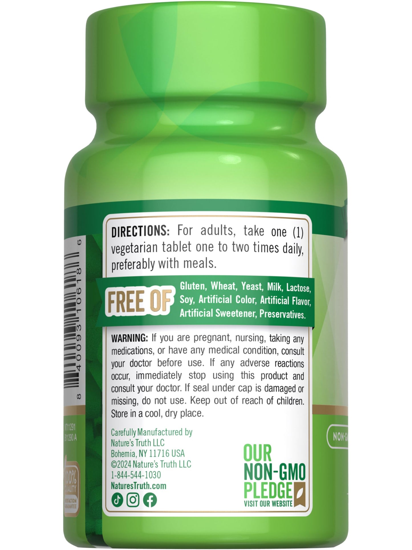 Nature's Truth Vitamin D3 400 IU – 100 Tablets – Pack of 2 | Vegetarian, Non-GMO, Gluten Free