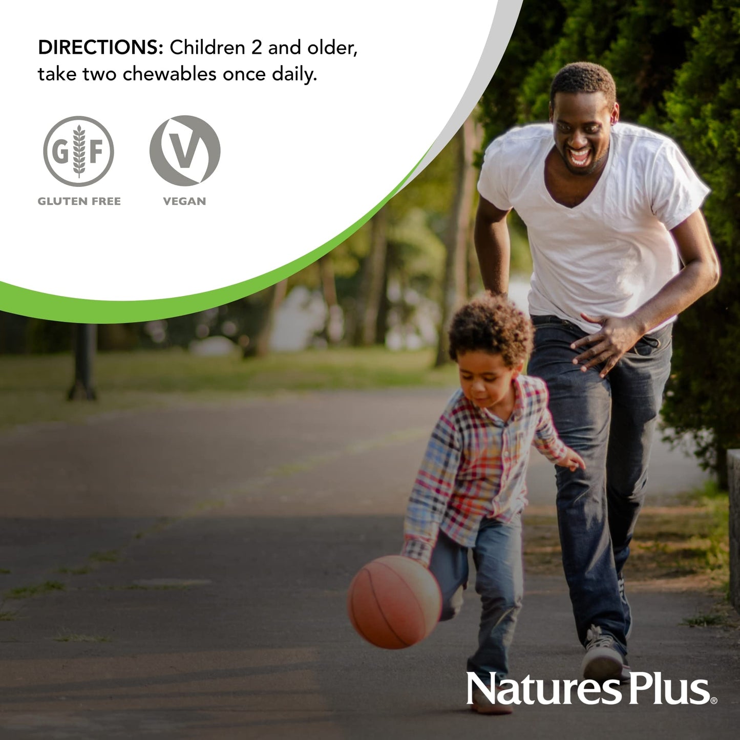 NaturesPlus Animal Parade Children's Multivitamin - 270 Total Servings, 3-Pack (180 Tablets Each) - Vegan & Gluten Free