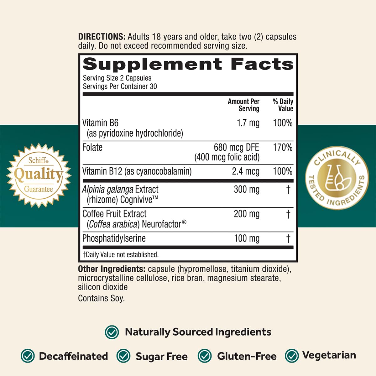 NEURIVA Ultra Brain Supplement for Focus, Memory & Alertness — 2-Pack, 60 Capsules