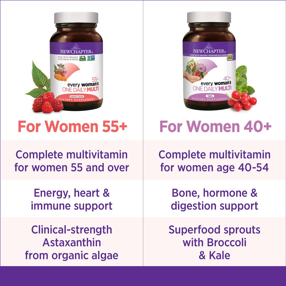 New Chapter Every Women's One Daily 55-plus 90ct – Fermented Multivitamin for 50+ Vitality