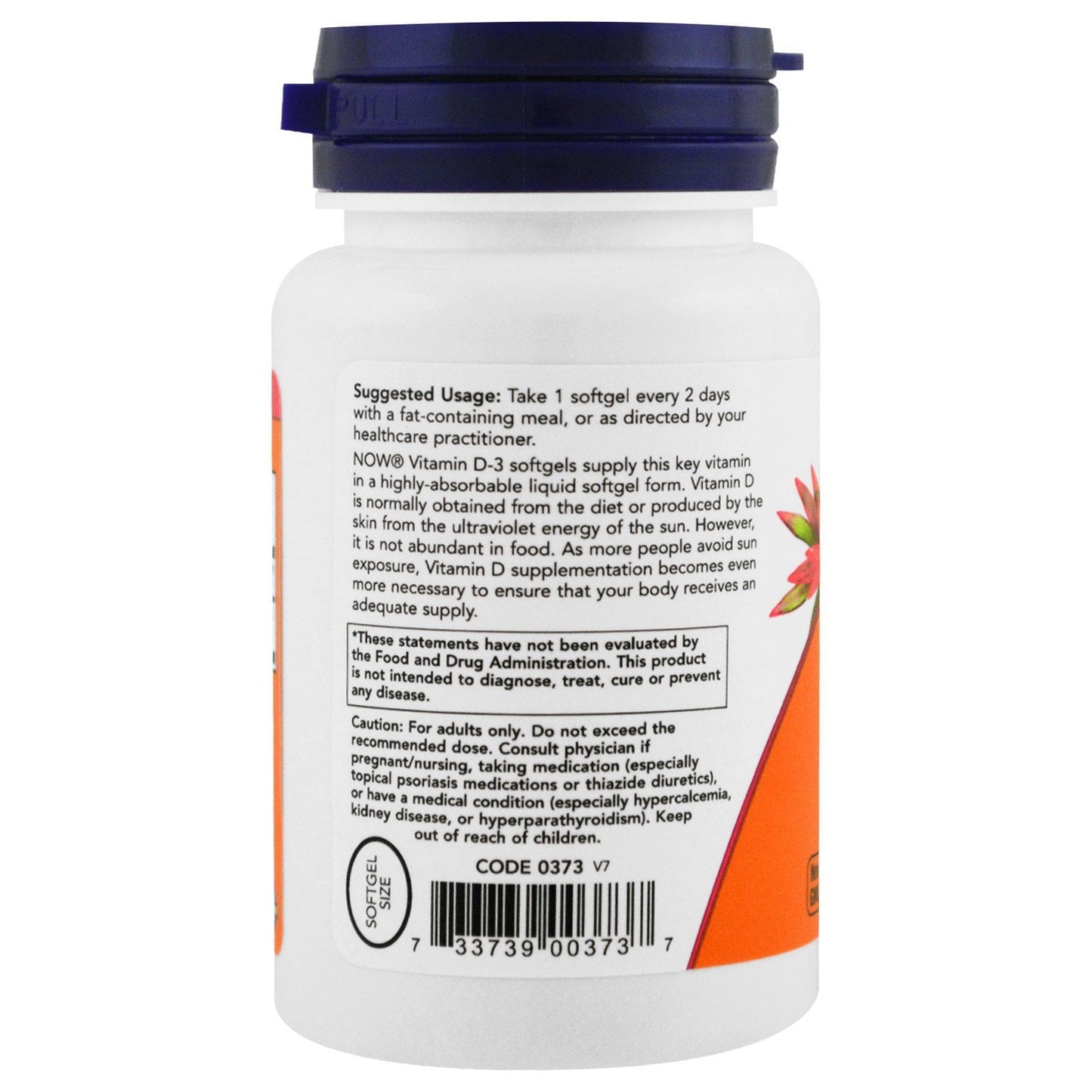 NOW Foods Vitamin D-3 5,000 IU Softgels - High Potency, 4-Pack | Supports Bones & Immune Health