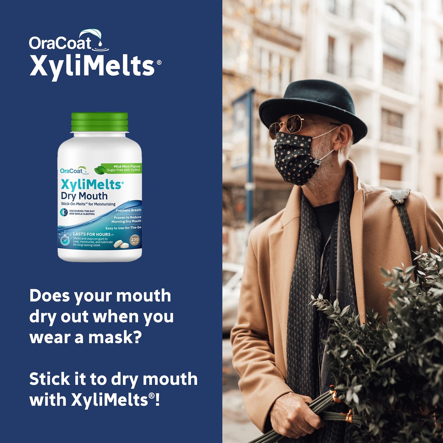 Oracoat XyliMelts Dry Mouth Discs – Sugar Free with Xylitol, Mint, 230 Count, 8-Hour Relief