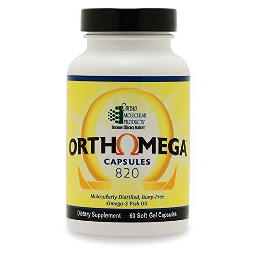 Ortho Molecular Orthomega 820 — High-Concentration Omega-3 Fish Oil Gels (60 Soft Gels)