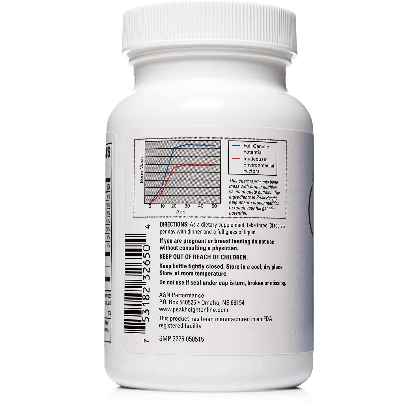 Peak Height Growth Supplement - Doctor-Developed Height Support (12 Pack)