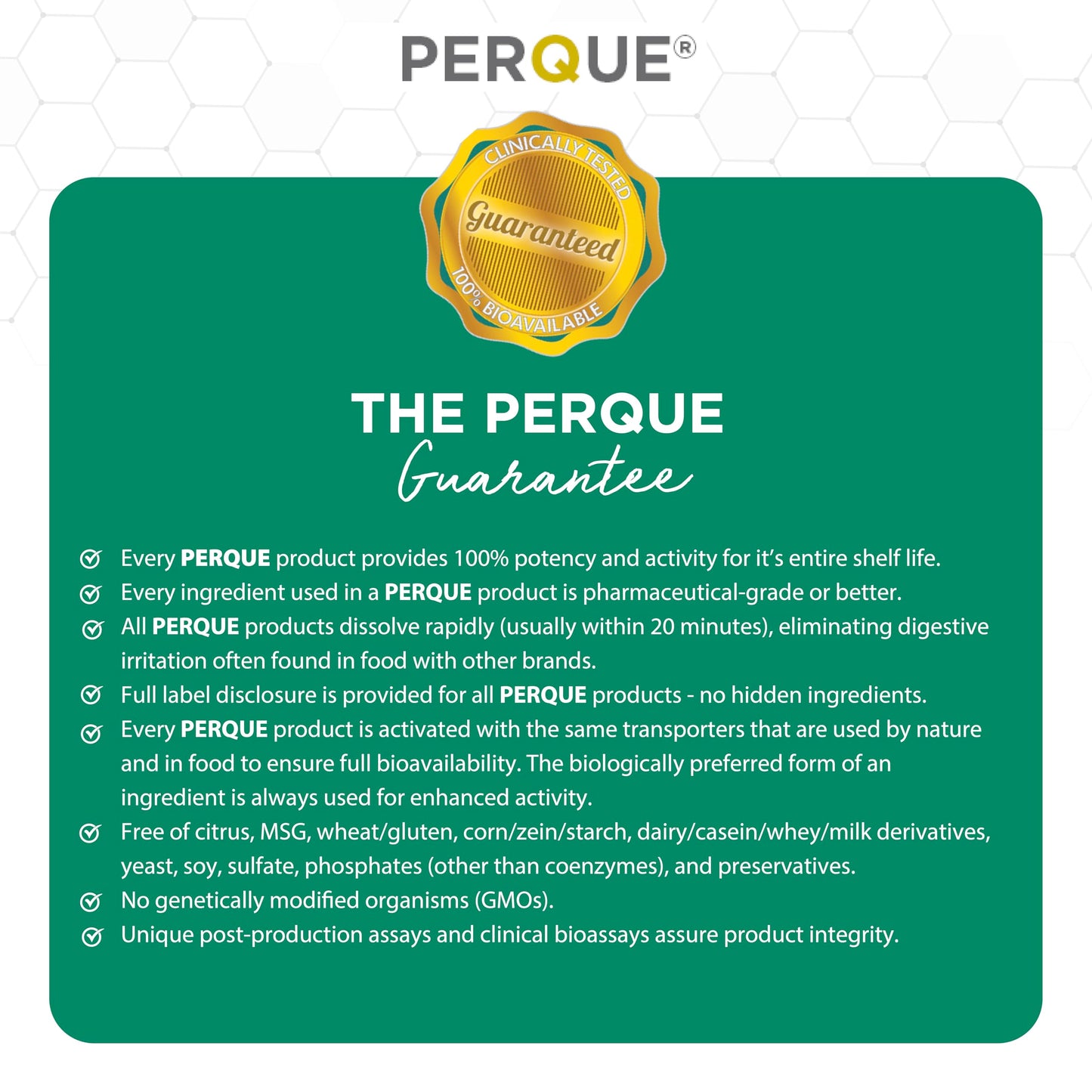 PERQUE Bone Guard Forte 100 Count – Bone Health Supplement
