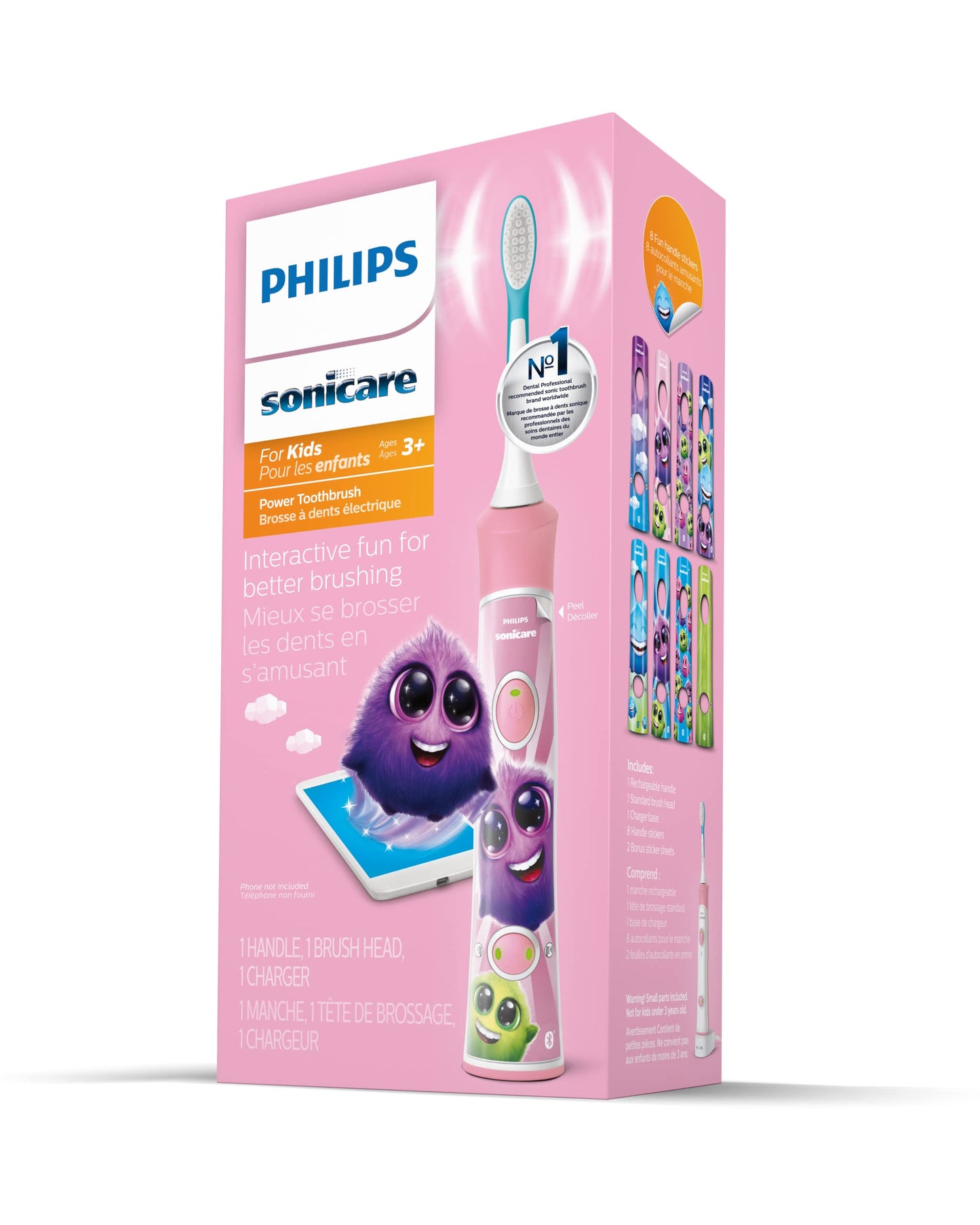 Philips Sonicare for Kids 3+ Bluetooth Connected Pink HX6351/41