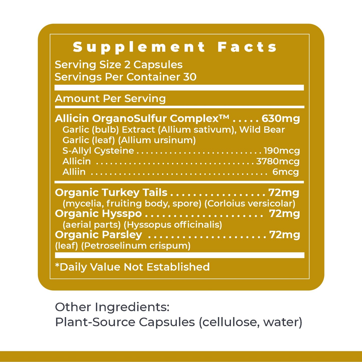Premier Research Labs Allicidin Garlic Allicin Supplement – Odorless Garlic Capsules for Immune Support (60 Vegetarian Capsules)