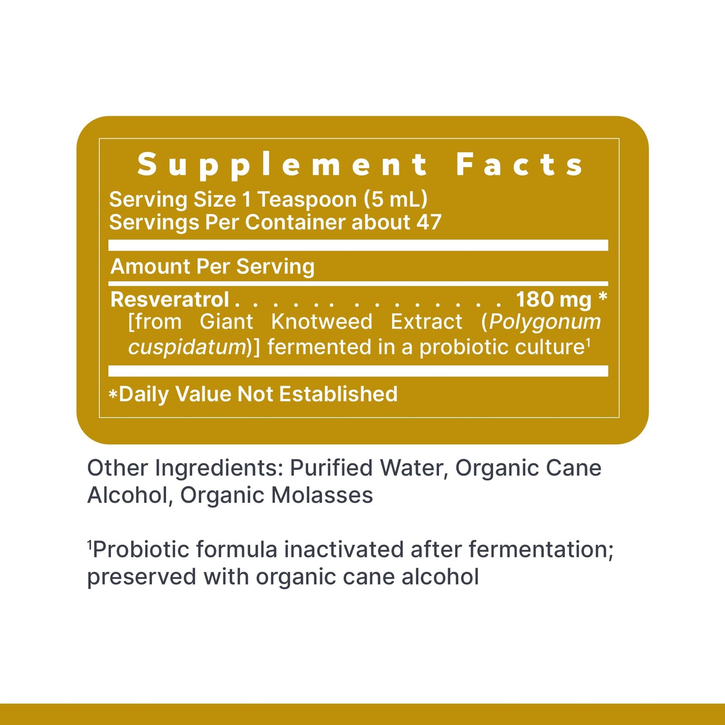 Premier Research Labs Resveratrol Liquid | Trans-Resveratrol, 180 mg/tsp, 8 oz