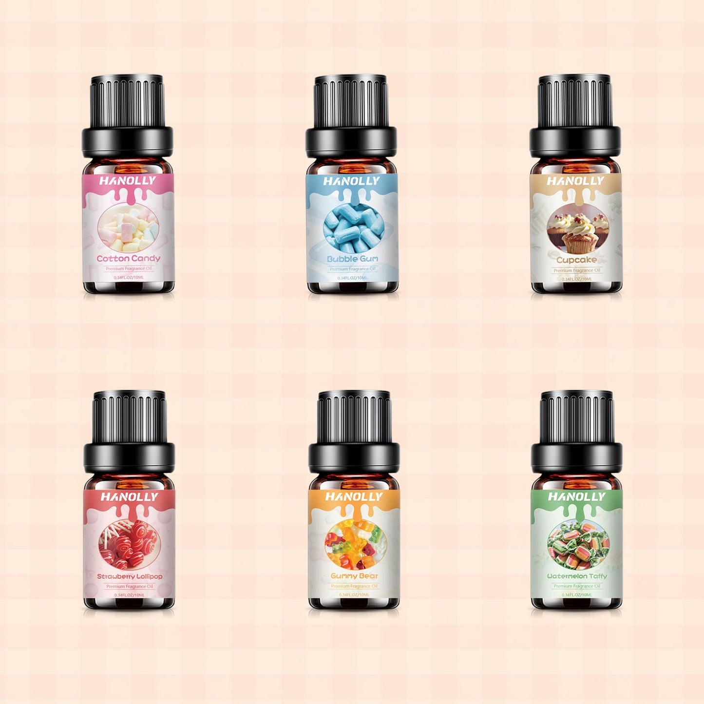 Premium Essential Oil Set | Fragrance Oils for Candle & Soap Making (6x10ml)