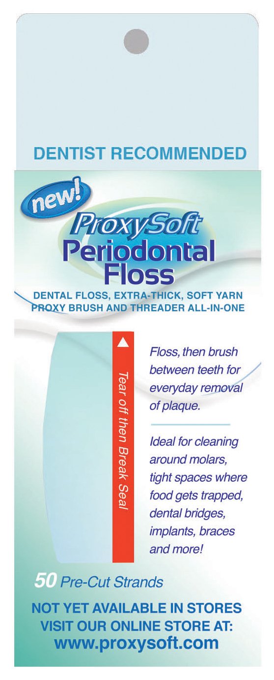 ProxySoft Periodontal Floss – 2 Pack with Braces Floss & ProxyBrush