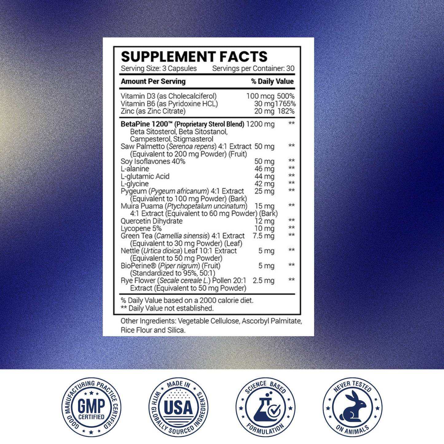 Research Verified ProstaRelief - Saw Palmetto & Bioperine – Prostate & Urinary Health (90 Capsules)
