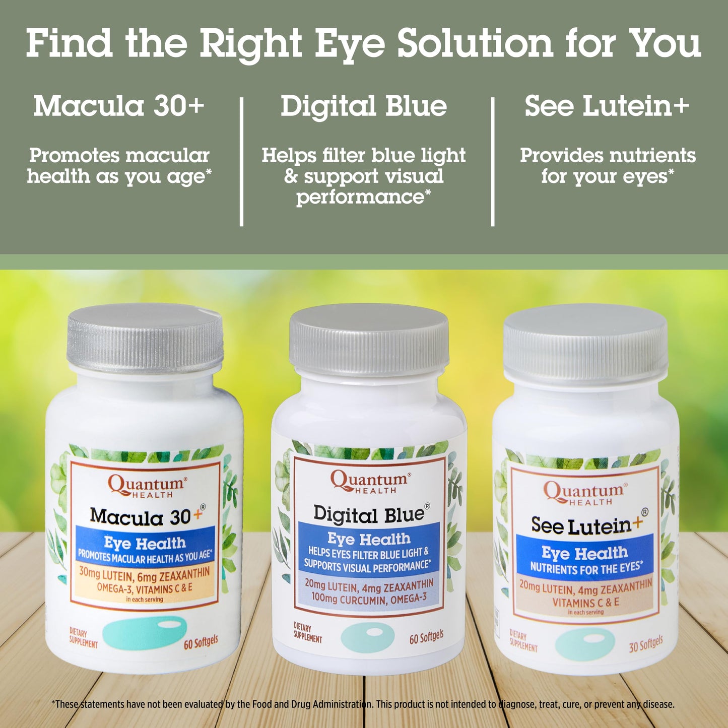 Quantum Health See Lutein+ Eye Supplement - Lutein & Zeaxanthin with Vitamins C & E | 30 Softgels