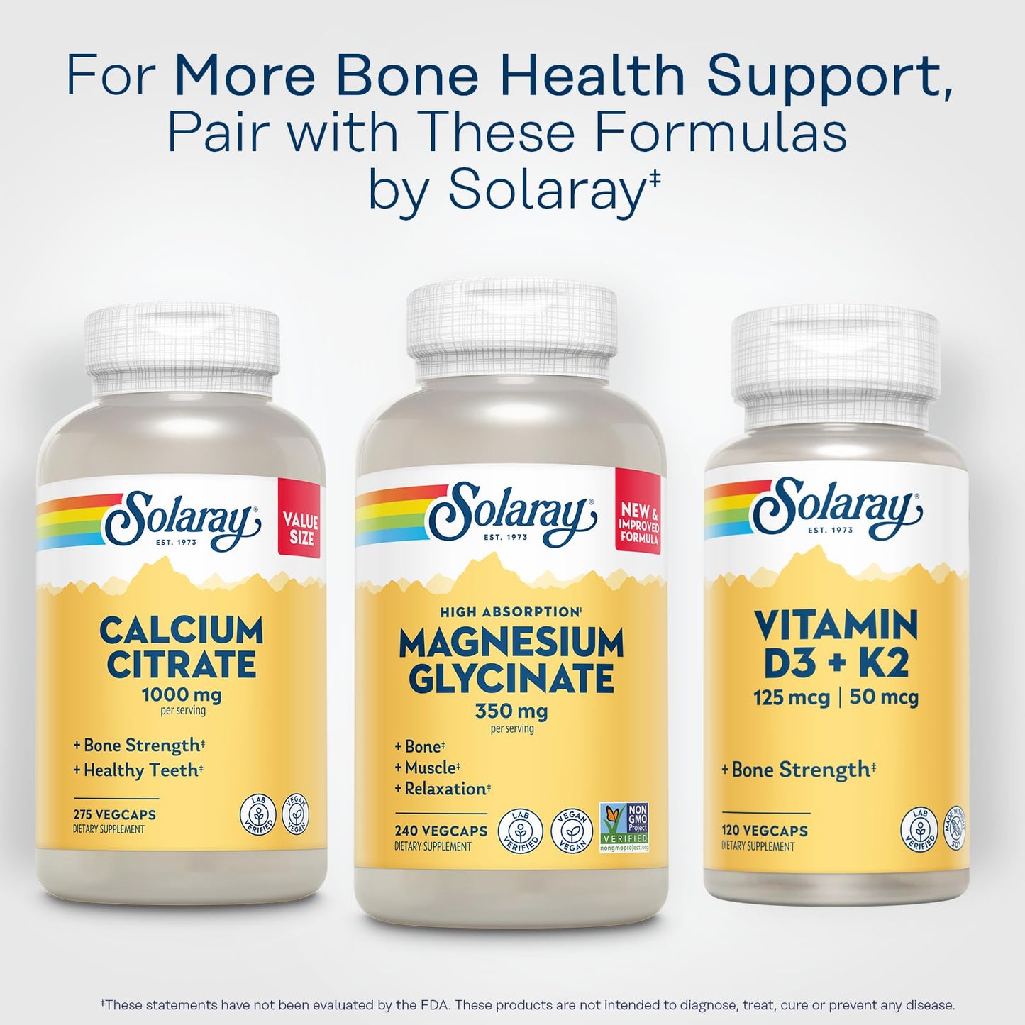 Solaray Magnesium Glycinate with BioPerine – Fully Chelated Bisglycinate, High Absorption, 60 Servings, 240 VegCaps