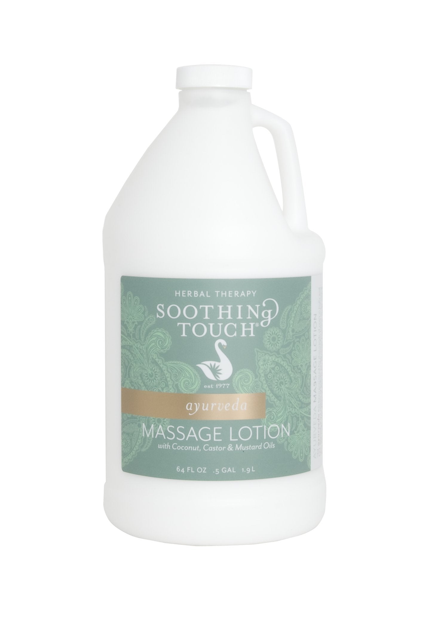 Soothing Touch Ayurveda Massage Lotion Unscented 64 oz – Paraben-Free, Cruelty-Free, Vegan
