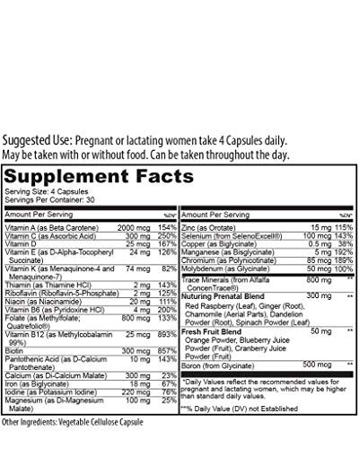 Sprigs Mama Bear Prenatal Vitamins - Organic Capsule, 120 Tablets