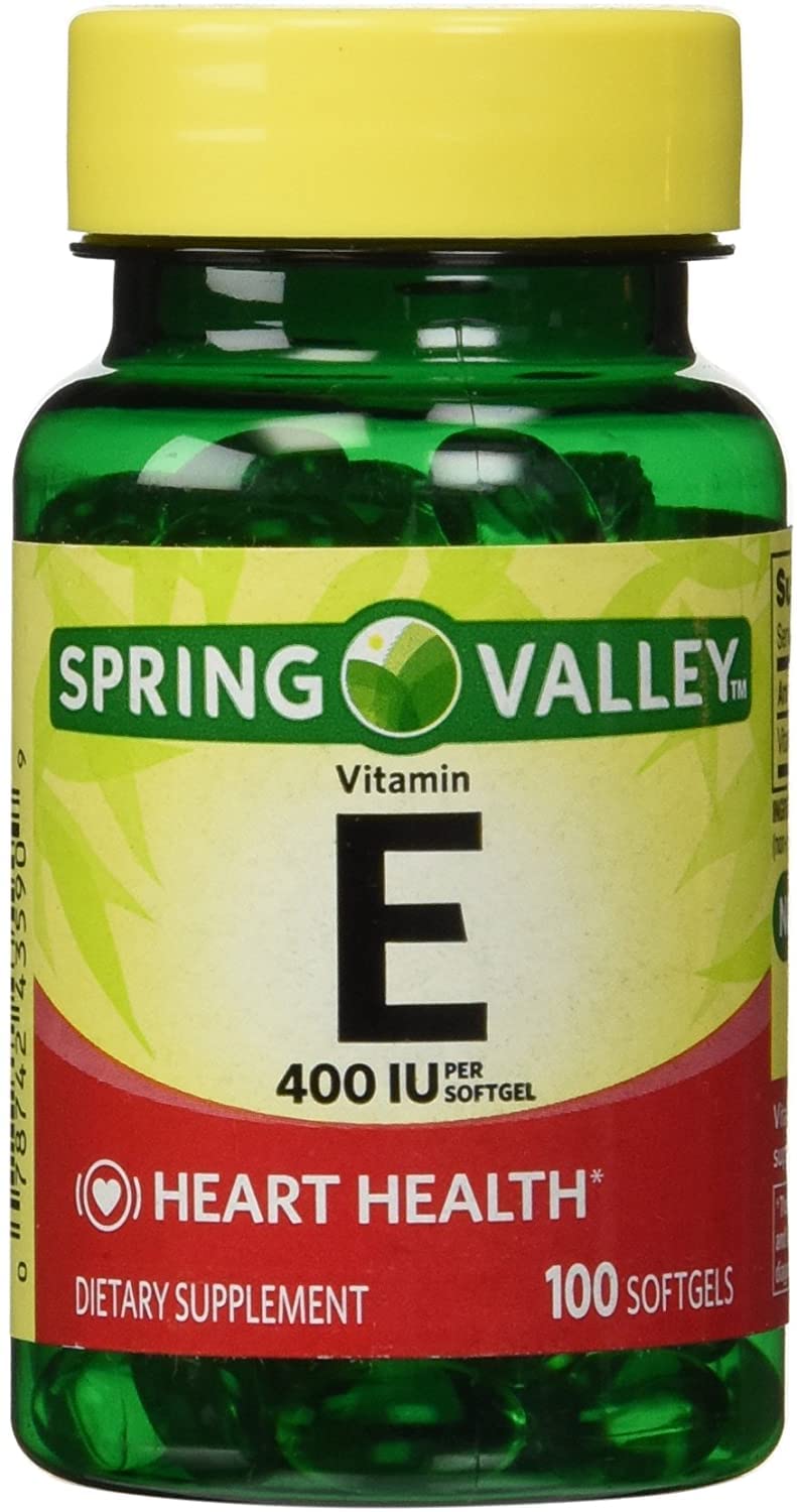Spring Valley Vitamin E 400 IU - Water Soluble, 100 Softgels