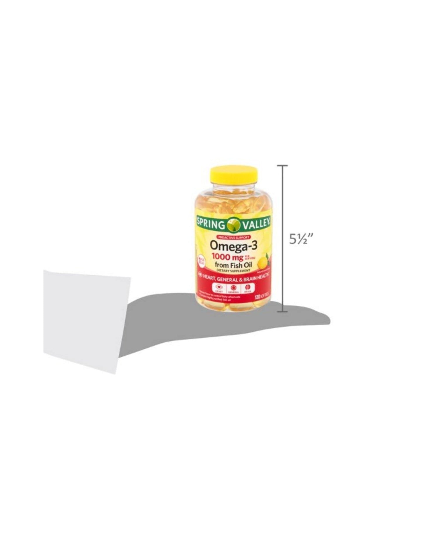 STS Home Spring Valley Omega-3 1000 mg Fish Oil Soft Gels – 120 Count
