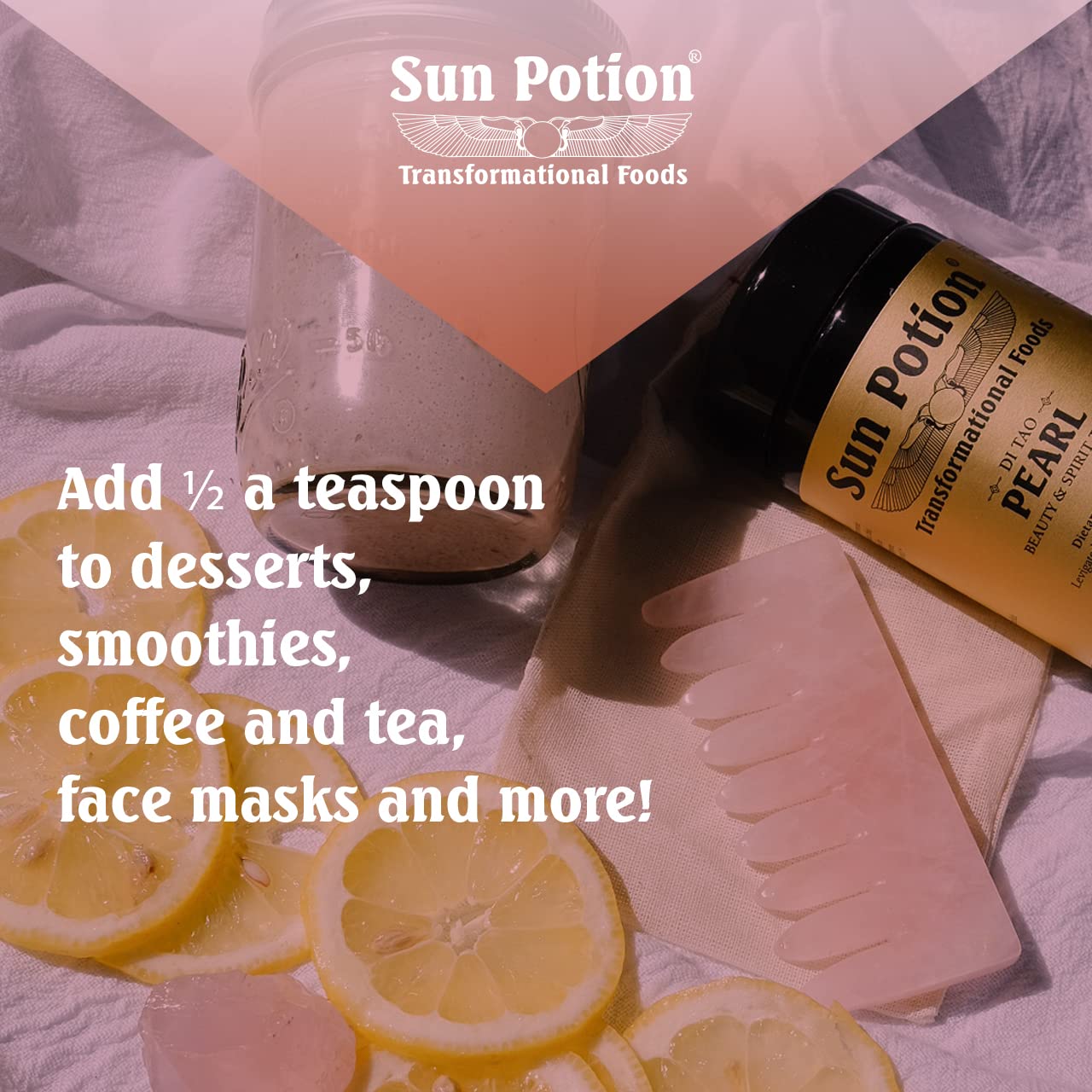 Sun Potion Pearl Powder (Sustainable Freshwater) – Beauty & Spirit Tonic (80g)