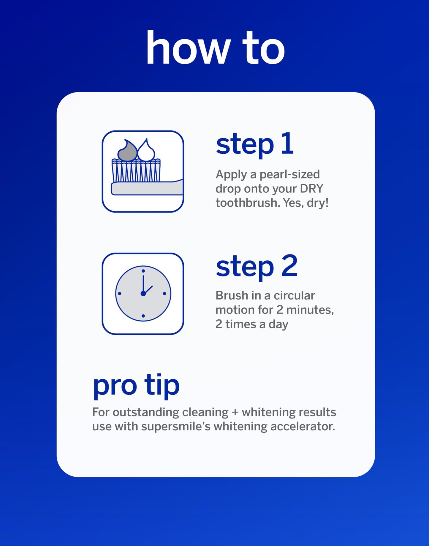 Supersmile Pro Whitening Toothpaste with Fluoride – 6 Shades, Enamel Strength, Travel Size 1.4 oz
