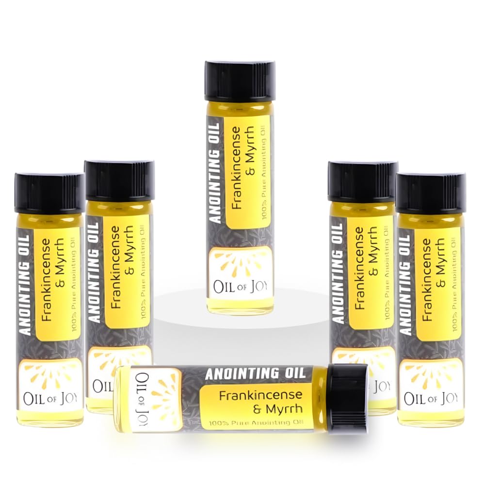Swanson Christian Products Anointing Oil – Frankincense & Myrrh – 1/4 oz (Pack of 6)