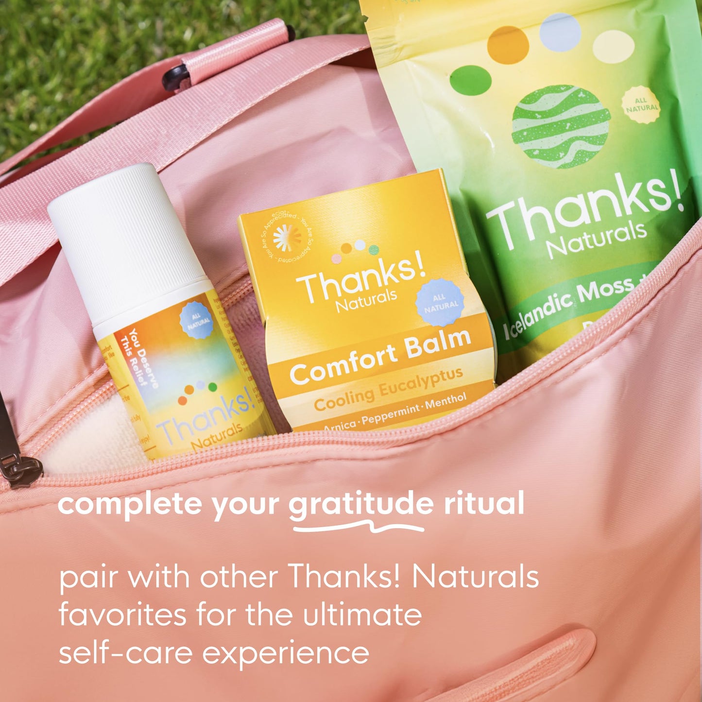 Thanks! Naturals Massage Oil Roll On – Charmed by Chai, Cold-Pressed, Vegan, 3 oz