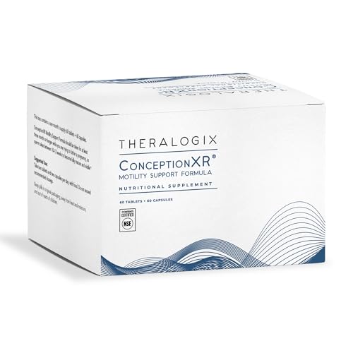 Theralogix ConceptionXR Motility Support Formula – Men’s Preconception Vitamins for Sperm Health, NSF Certified, 60 Tabs + 60 Caps