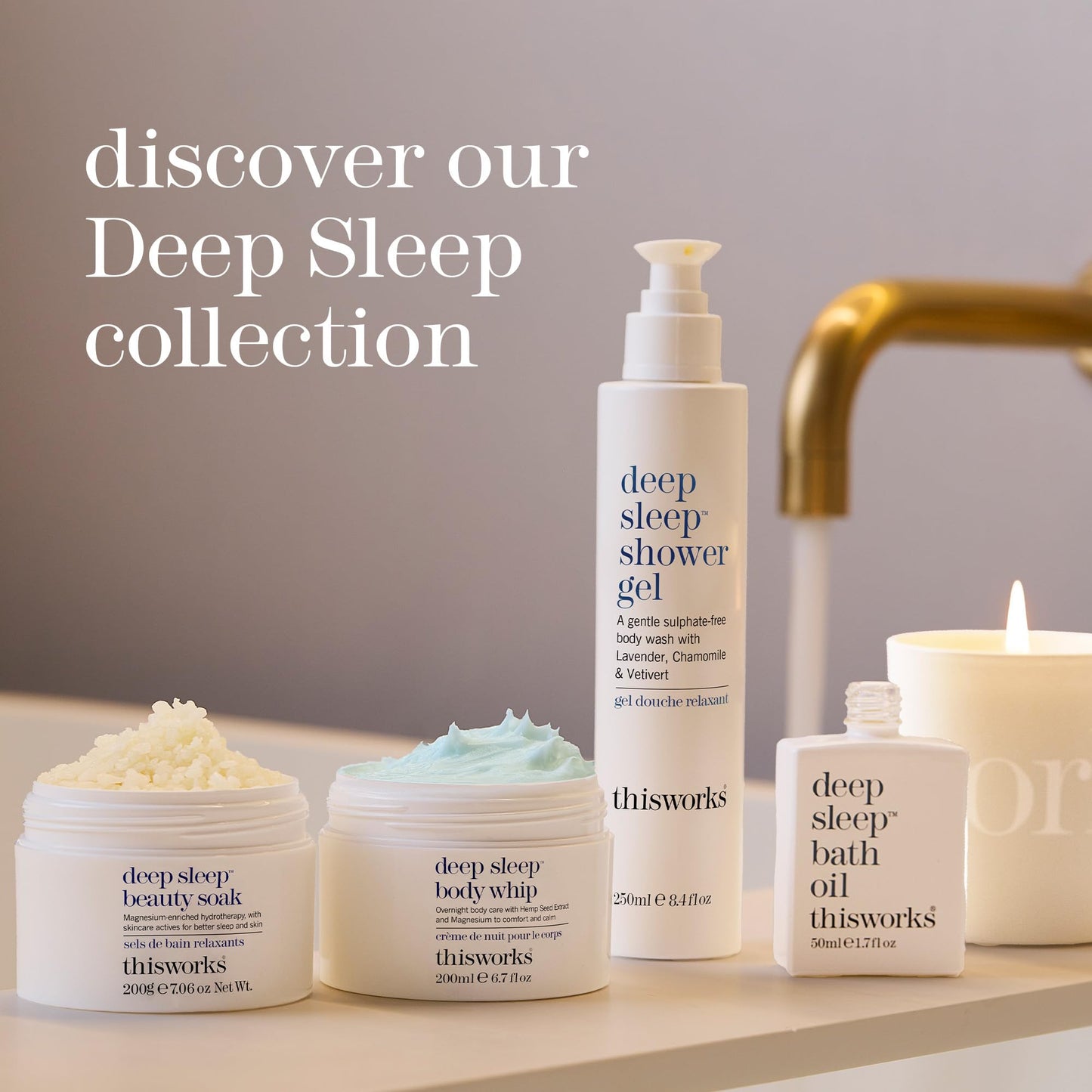 THISWORKS Deep Sleep Pillow Spray – 250 ml | Natural Aromatherapy Sleep Aid with Lavender, Vetivert & Chamomile
